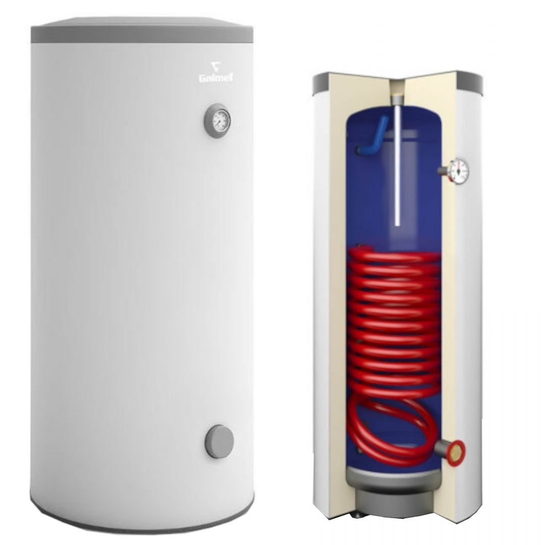 GALMET Wymiennik c.w.u. z wężownicą spiralną, stojący 140l MINI TOWER ...